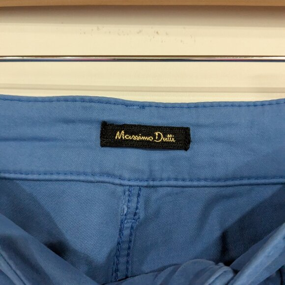 BNWT Massimo Dutti Flared Boot Cut Pants Blue Size 6 - Picture 4 of 7